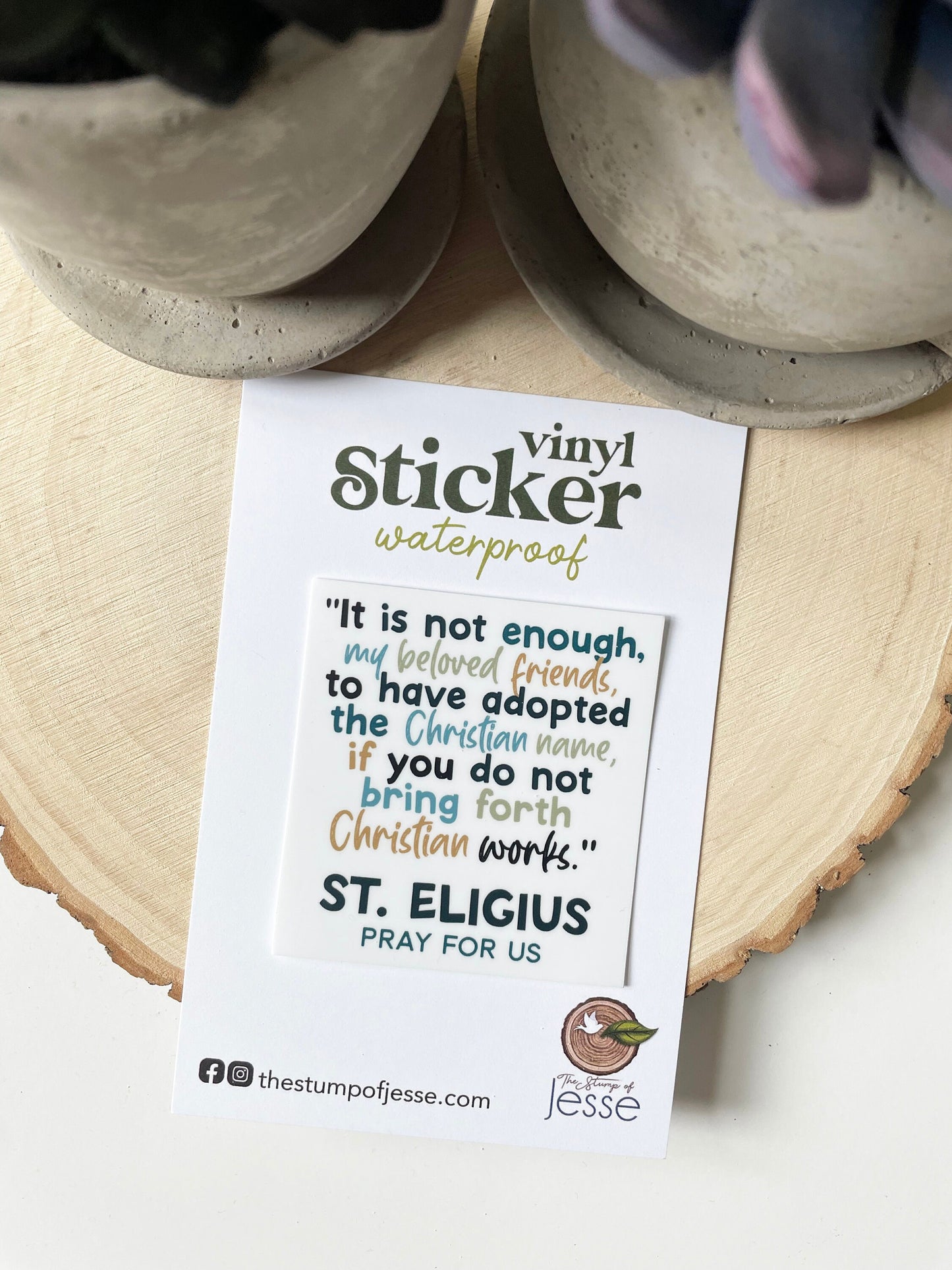 St. Eligius Waterproof Sticker