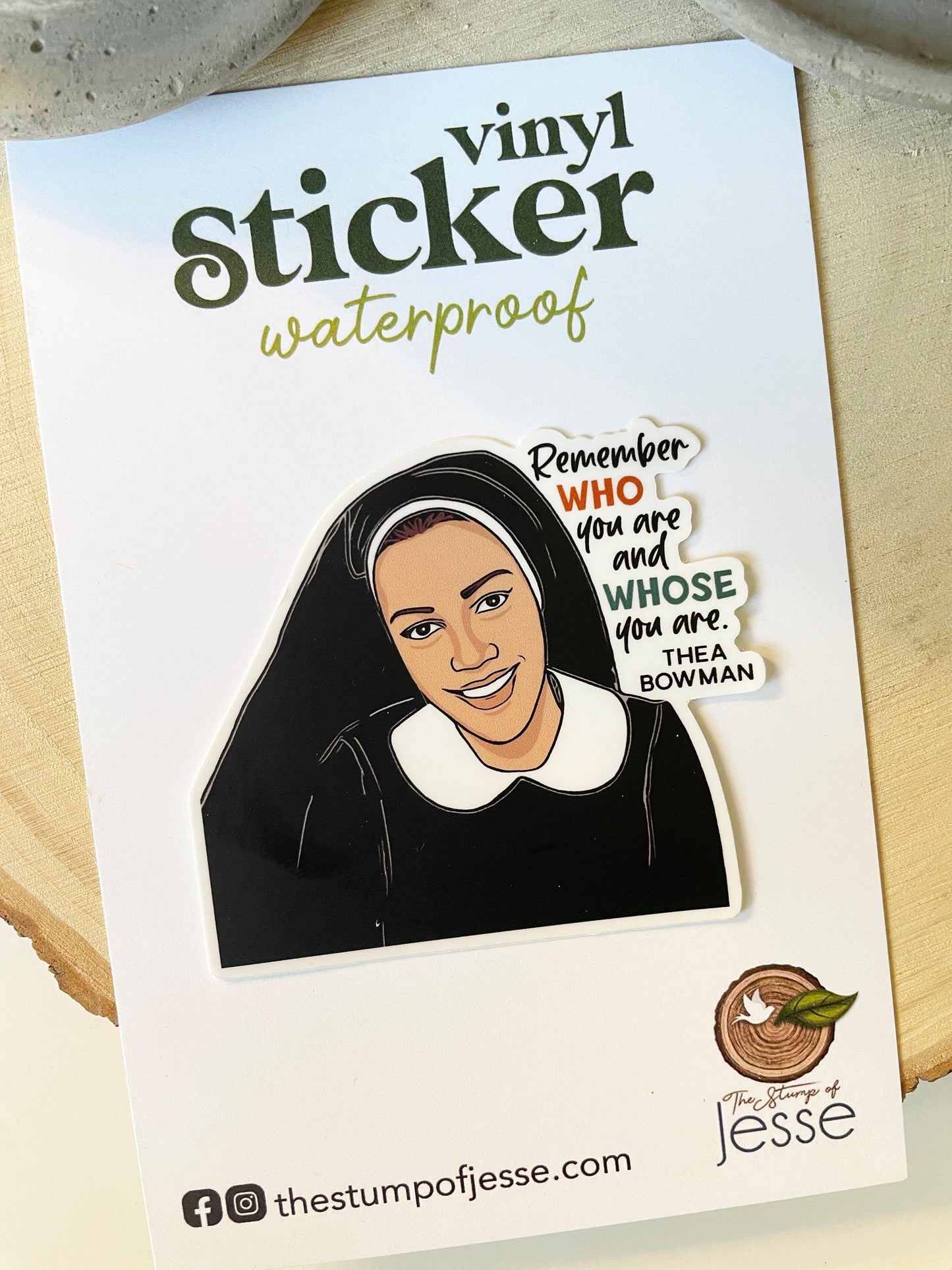 Sister Thea Bowman Waterproof Sticker