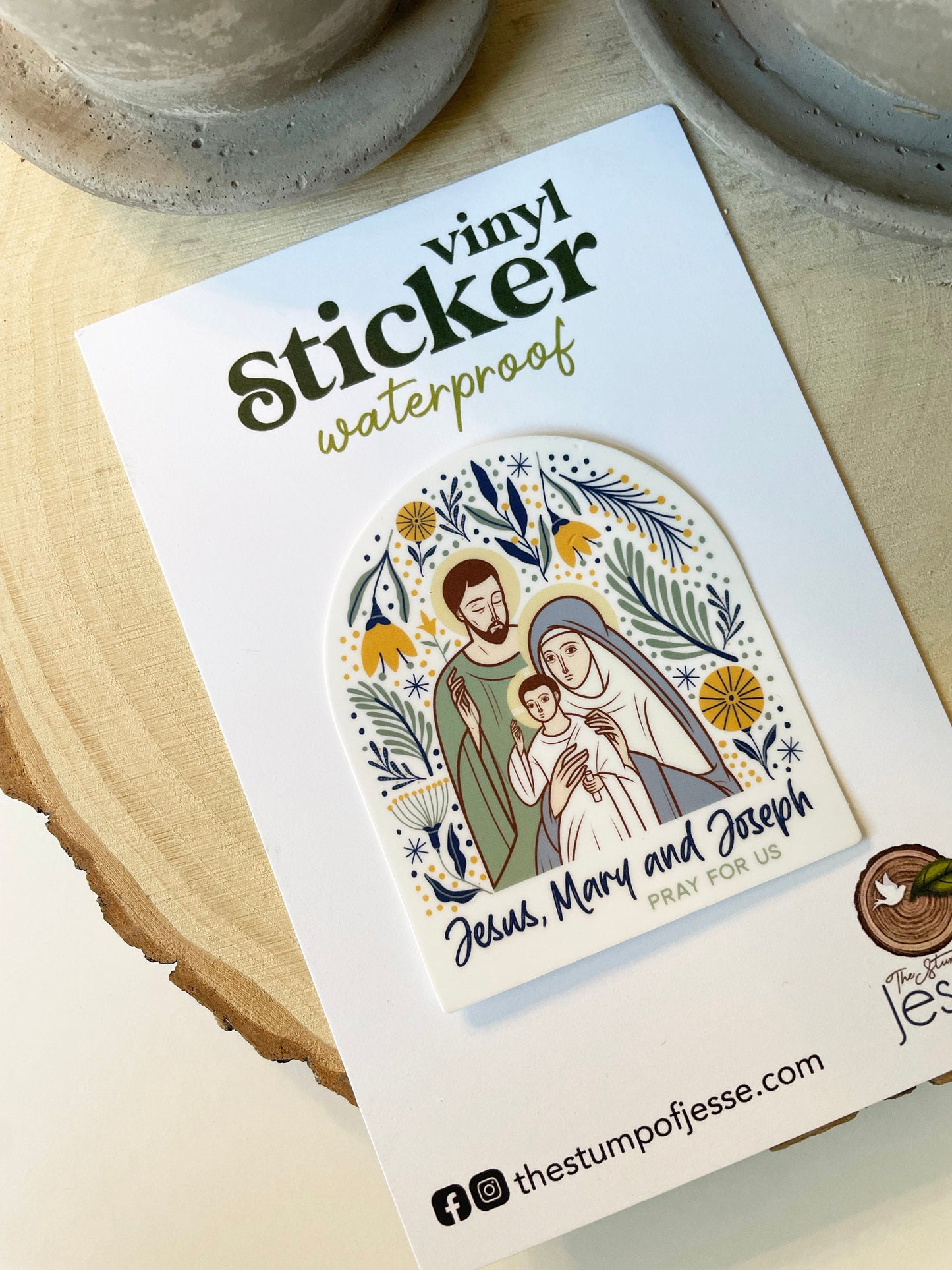 The Holy Family Waterproof Sticker