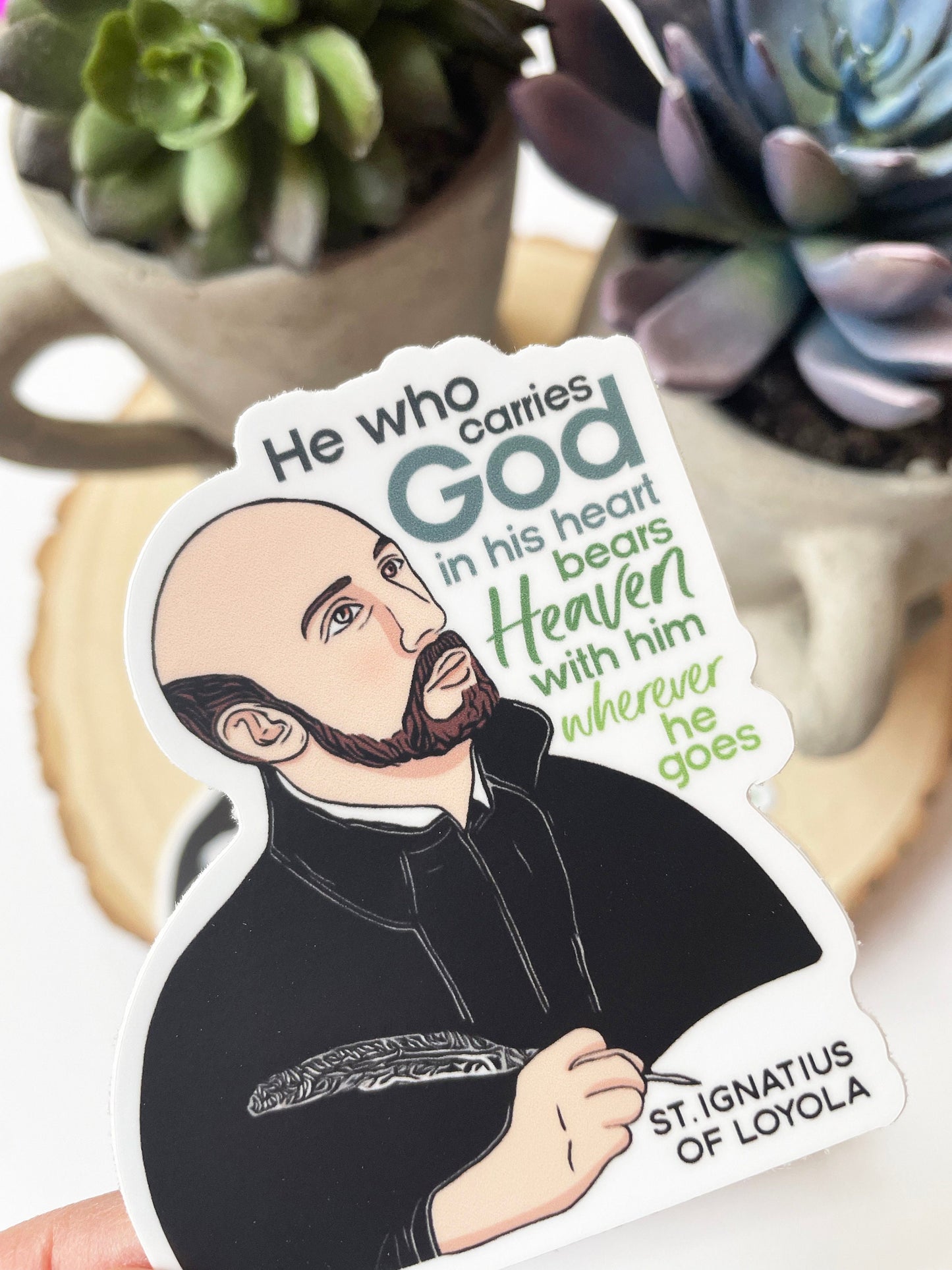 St. Ignatius of Loyola Waterproof Sticker