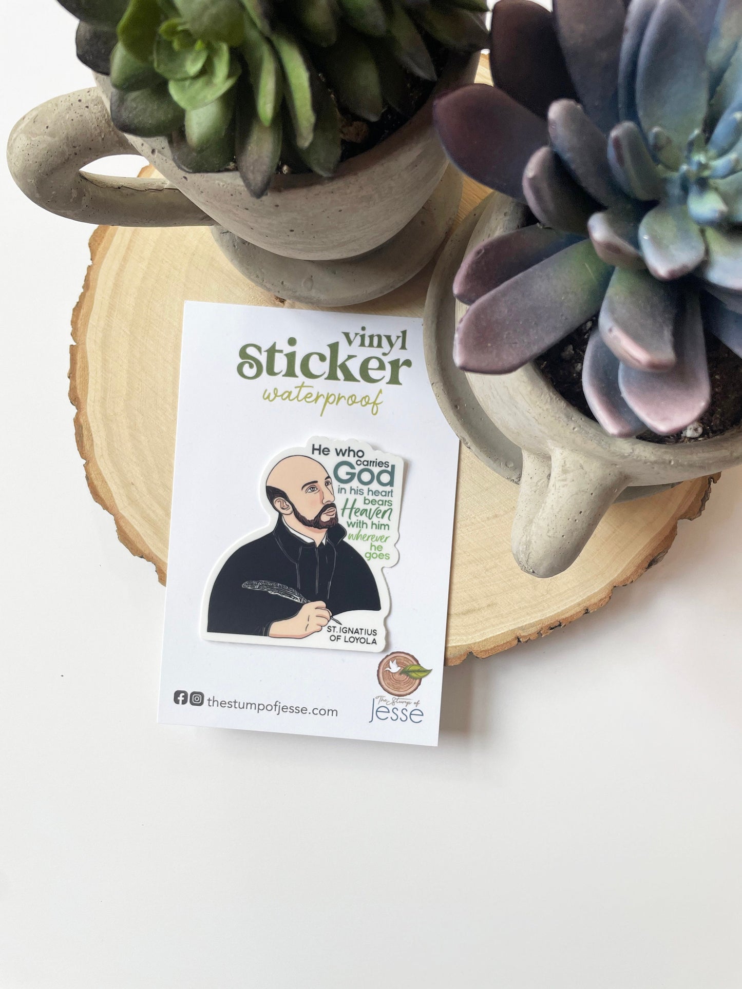 St. Ignatius of Loyola Waterproof Sticker