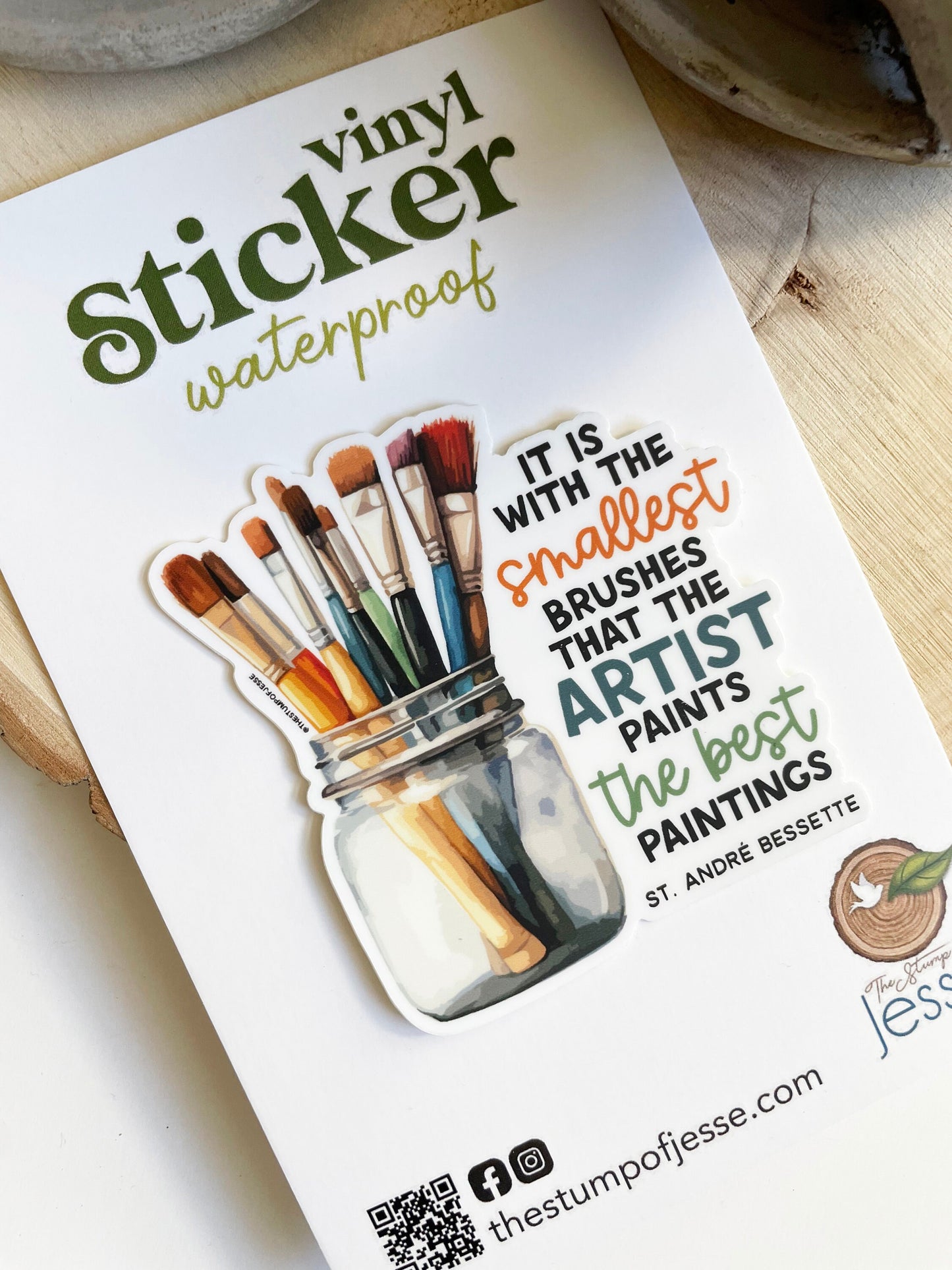 St. Andre Bessette Waterproof Sticker
