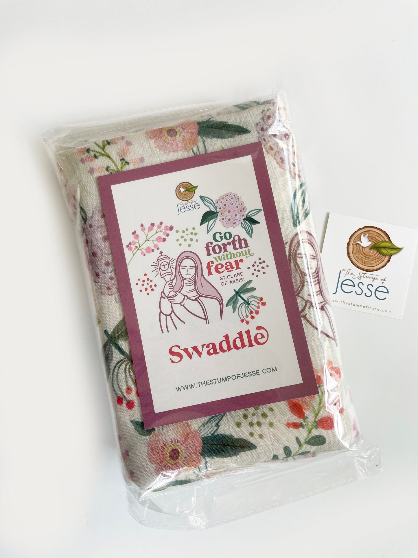 St. Clare of Assisi Deluxe Baby Swaddle