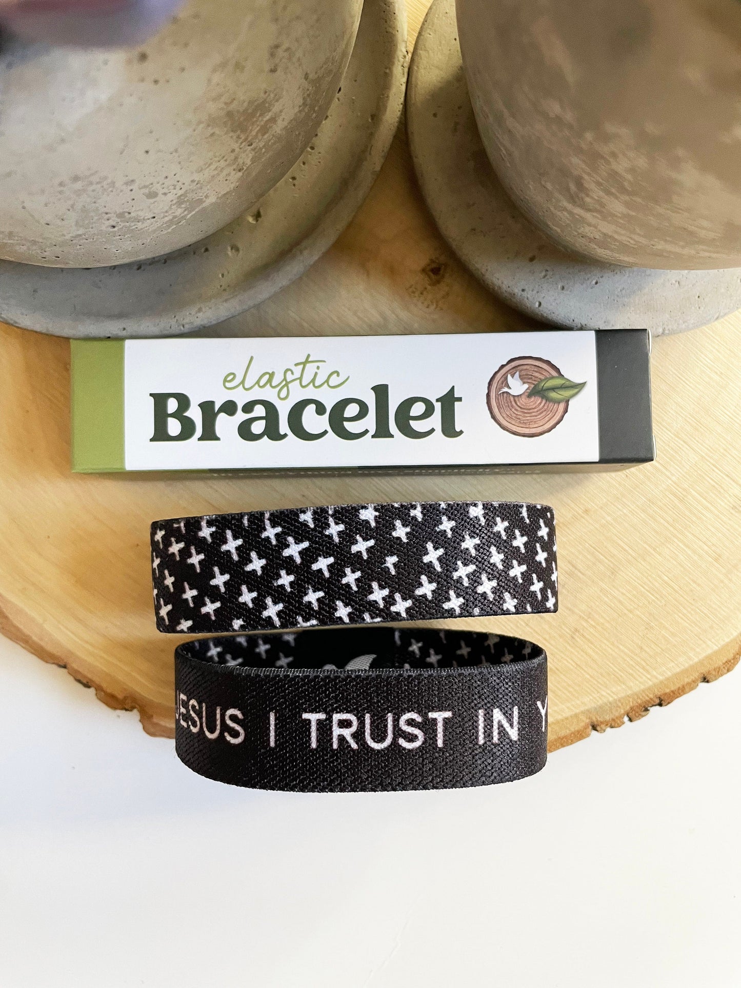 Jesus I trust in You | Reversible Elastic Bracelet