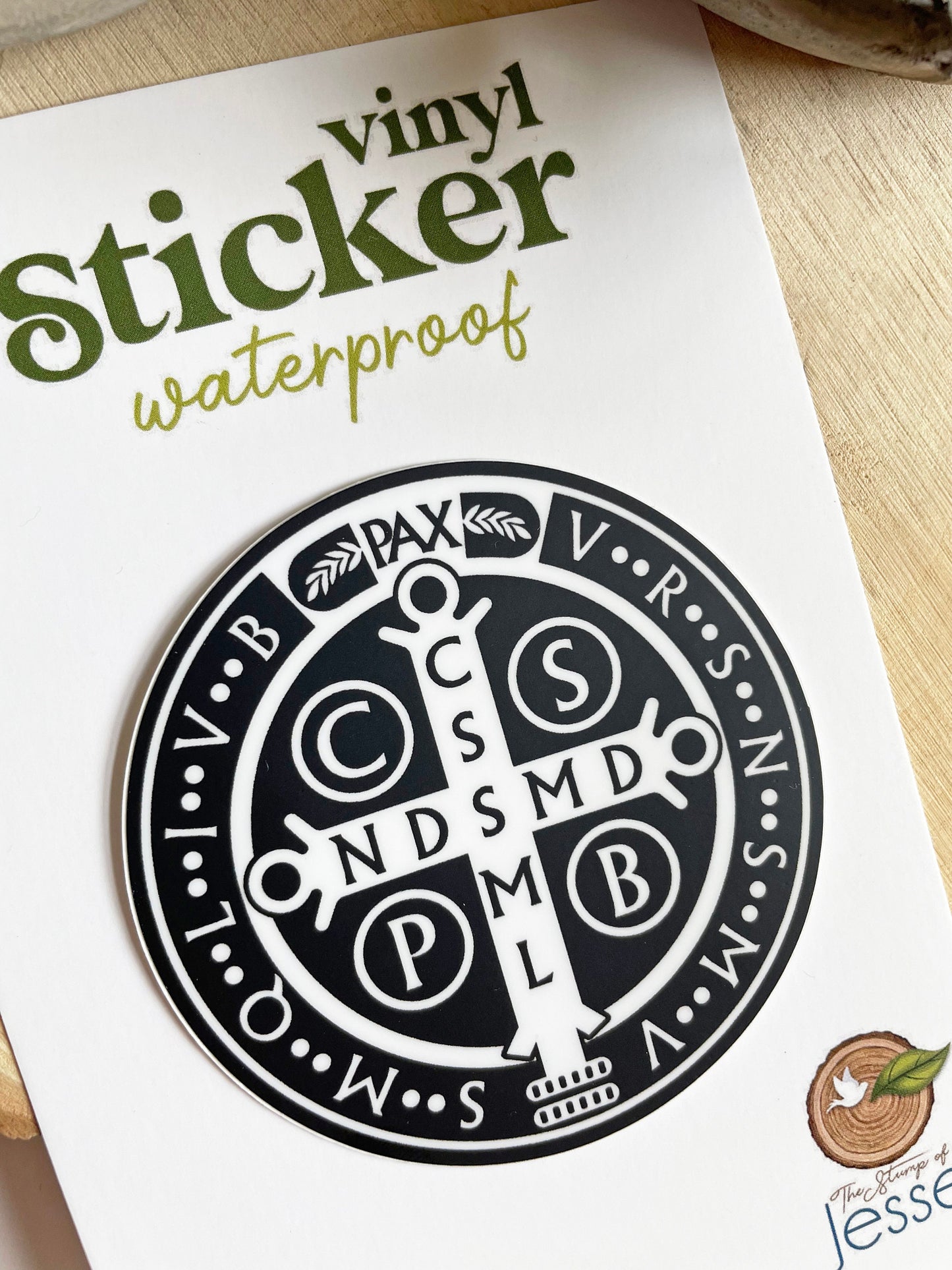 St. Benedict Medal Waterproof Sticker