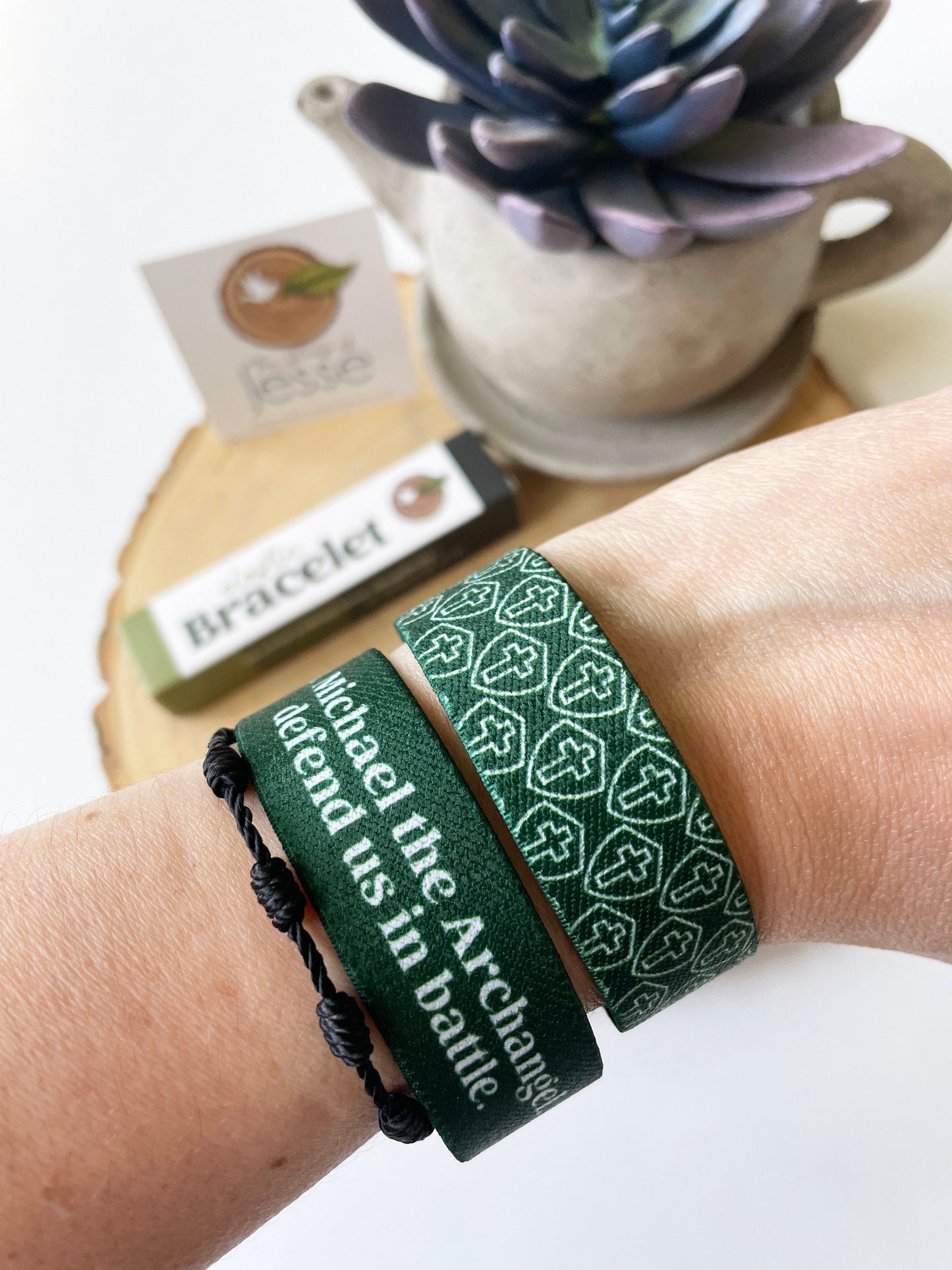 St. Michael the Archangel | Reversible Elastic Bracelet