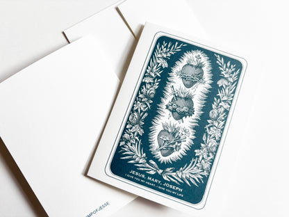 3 Sacred Hearts Greeting Card