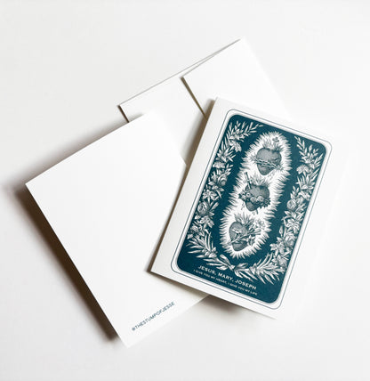 3 Sacred Hearts Greeting Card