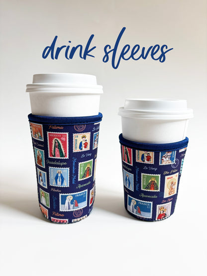 Ave Maria Post Catholic Drink Sleeve | Coffee Cozies | Gift for Catholic Woman