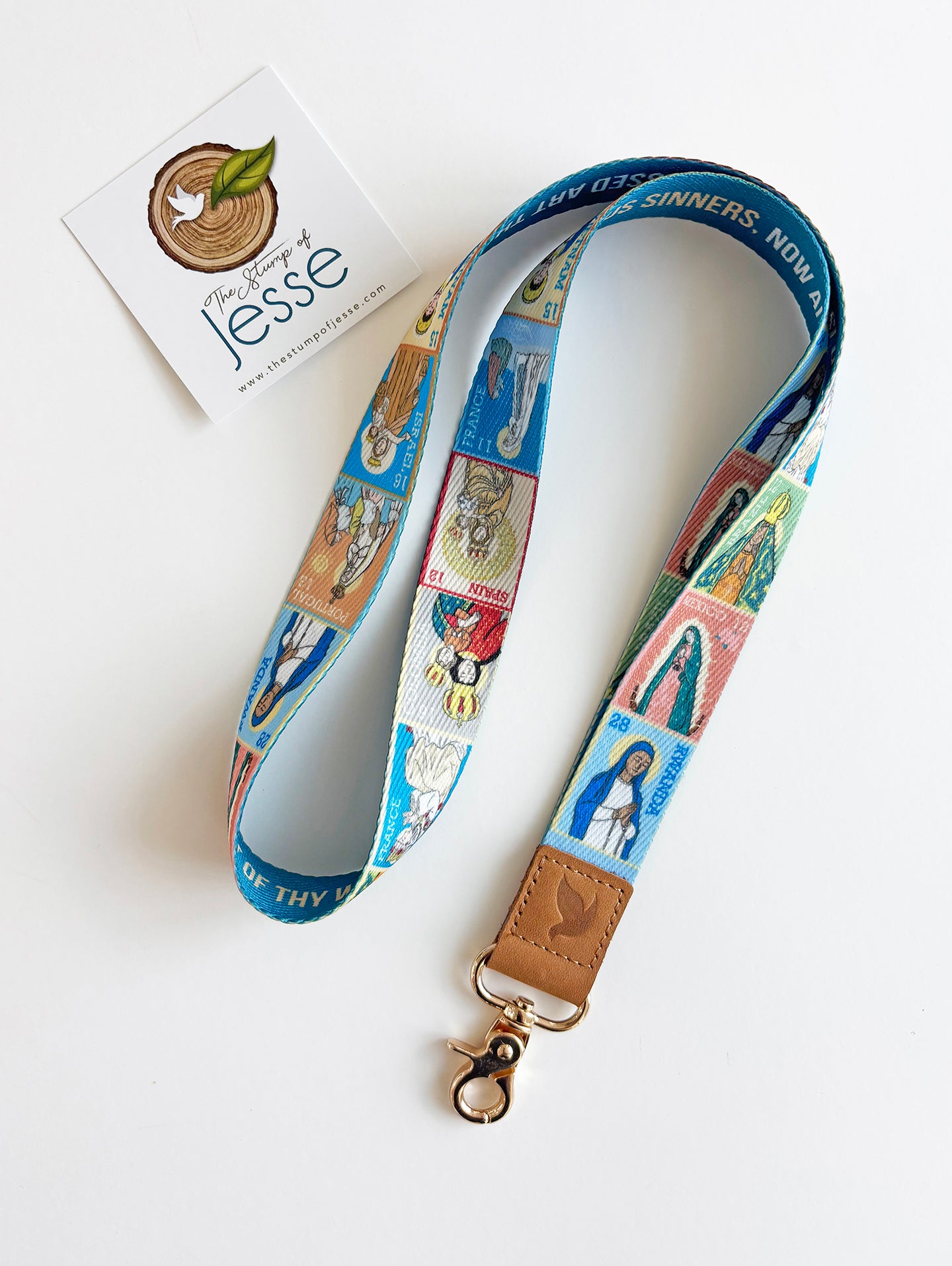 Ave Maria Post Lanyard