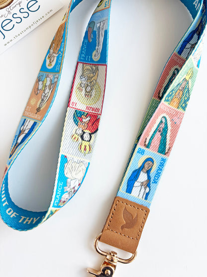 Ave Maria Post Lanyard