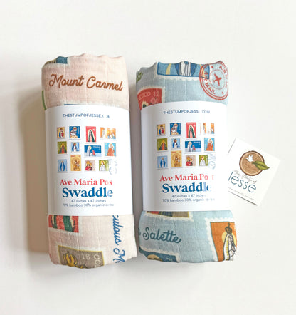 Ave Maria Post Muslin Deluxe Swaddle
