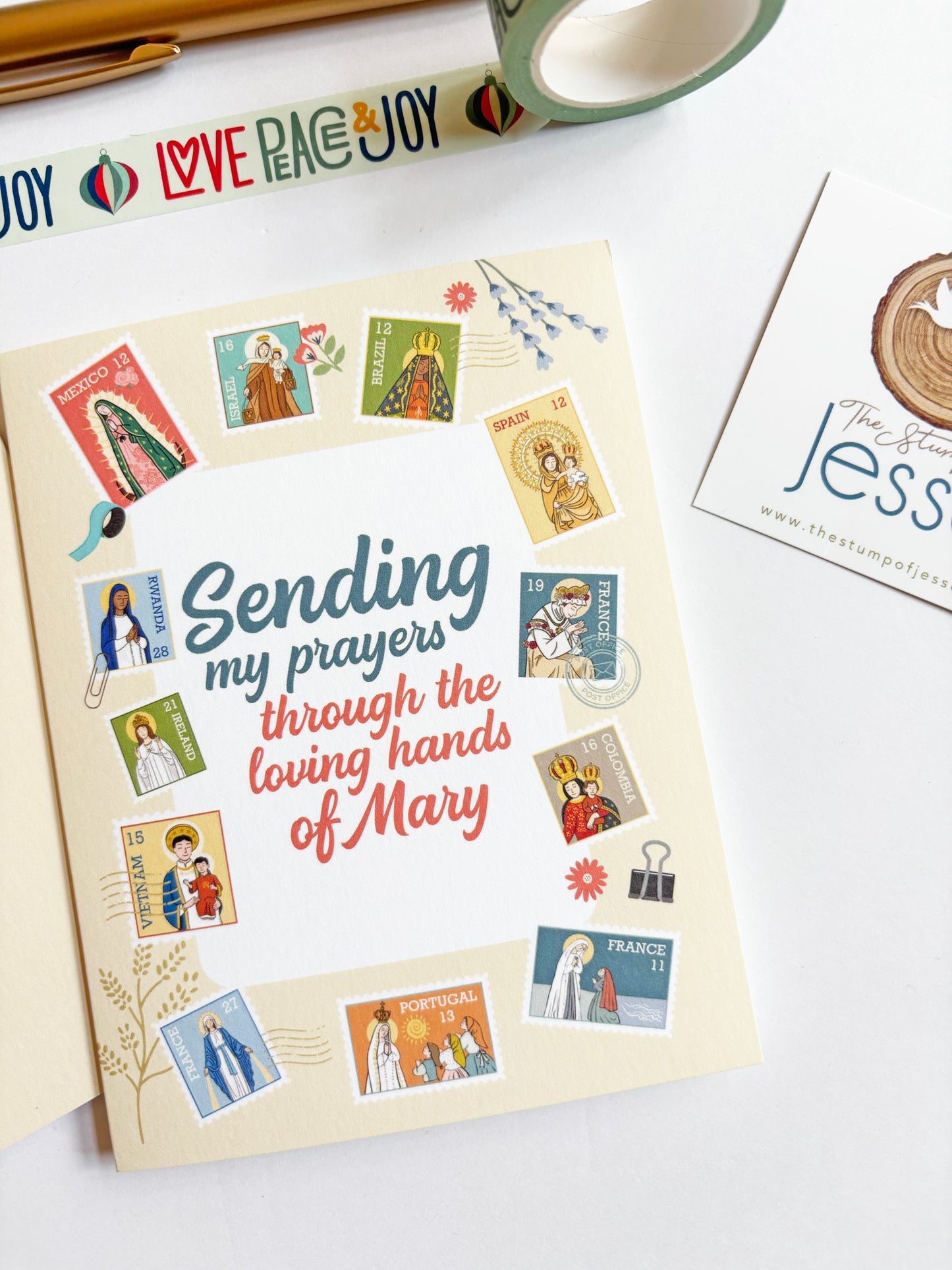 Ave Maria Post Greeting Card