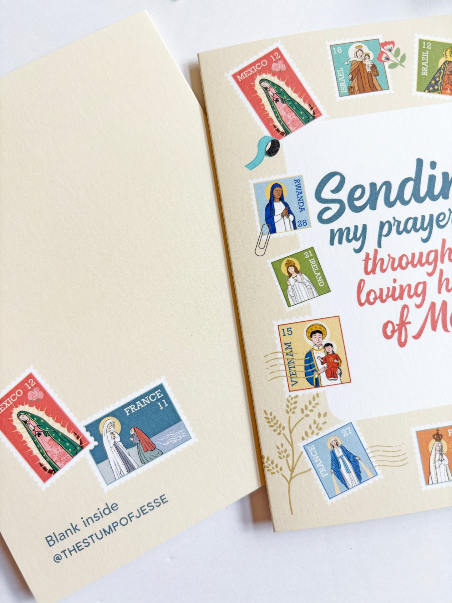 Ave Maria Post Greeting Card