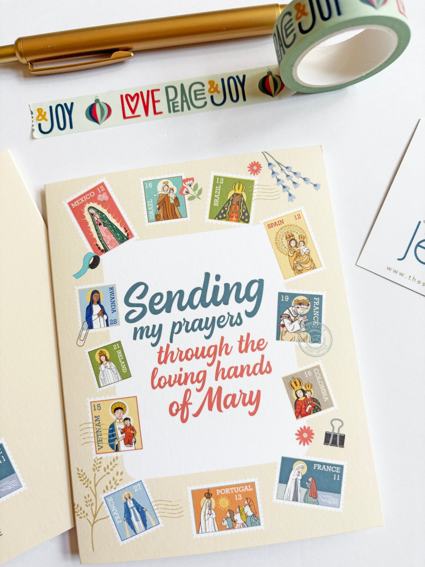 Ave Maria Post Greeting Card