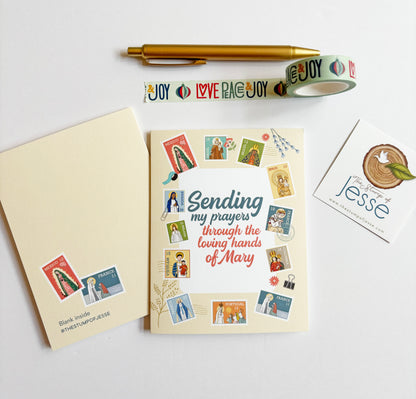 Ave Maria Post Greeting Card