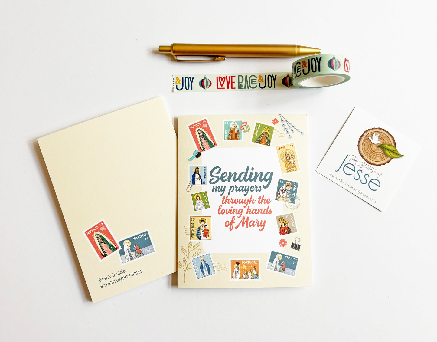 Ave Maria Post Greeting Card