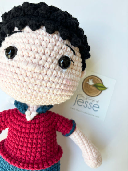 St. Carlo Acutis Crochet Doll