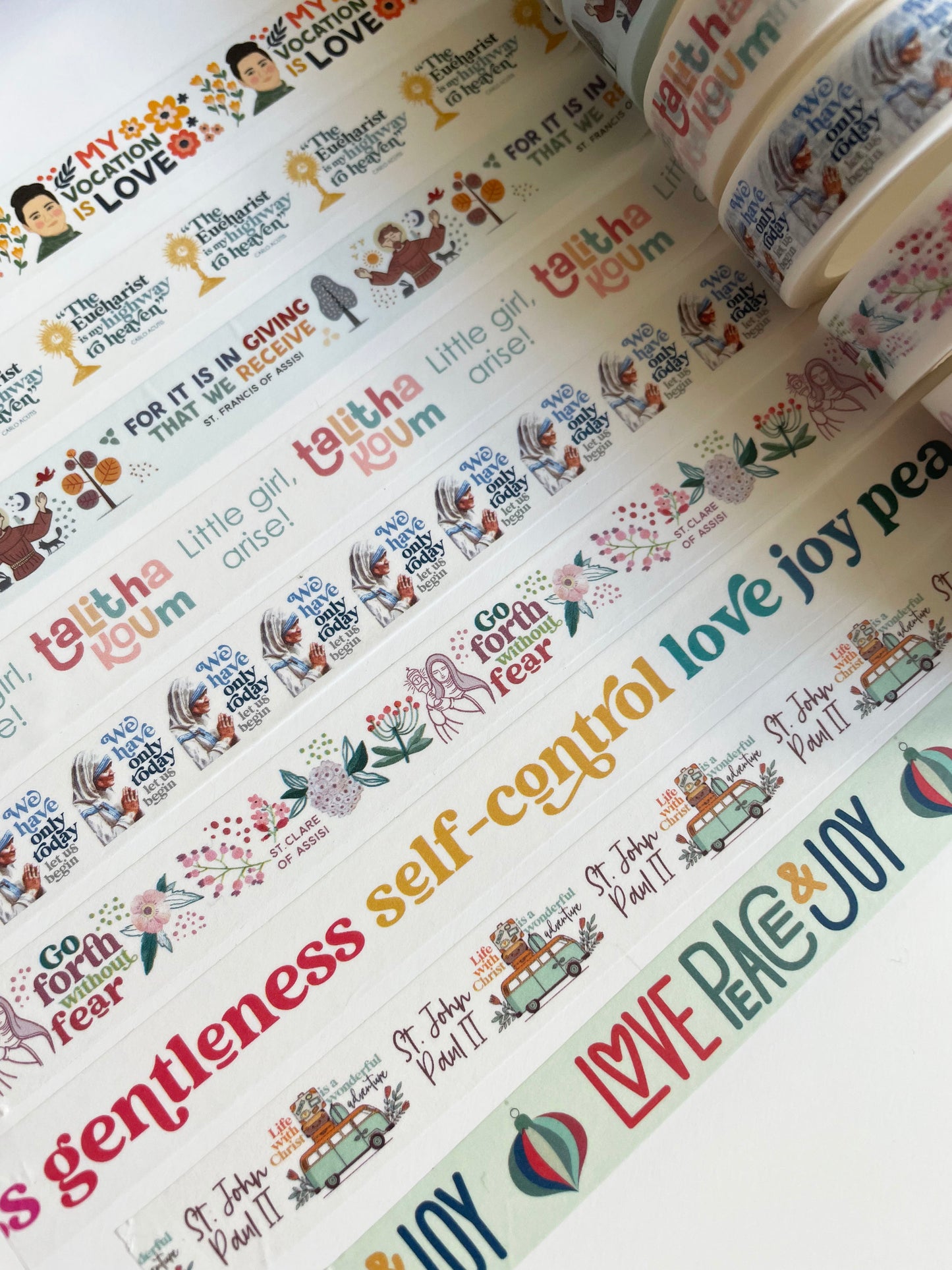 St. John Paul II Life with Christ Washi Tape | 15mm x 10m
