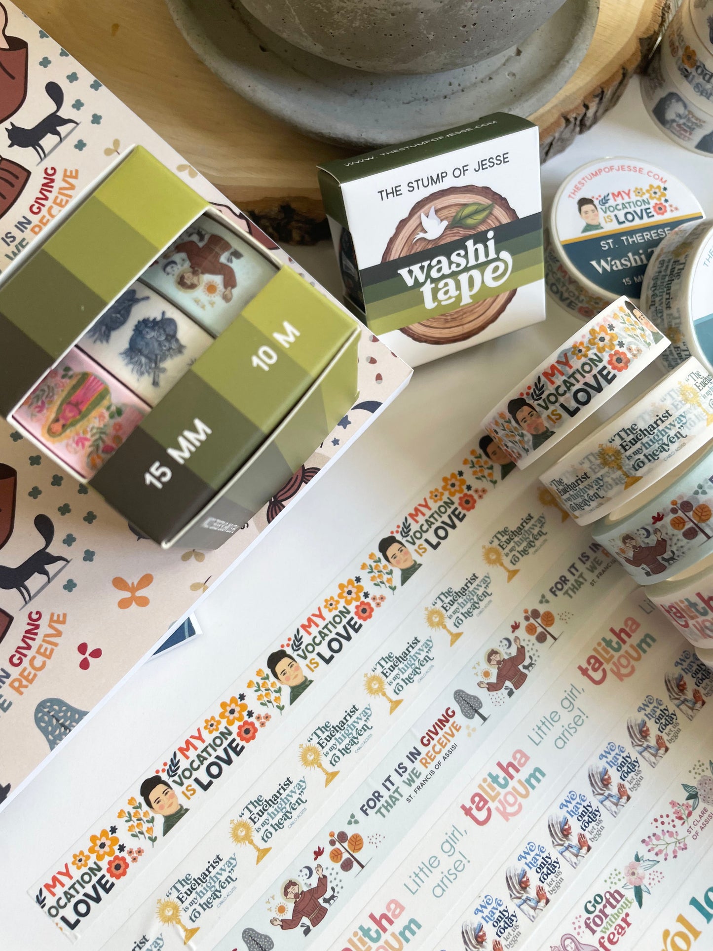 St. Therese of Lisieux Washi Tape | 15mm x 10m 