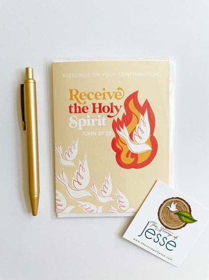Receive the Holy Spirit Greeting Card