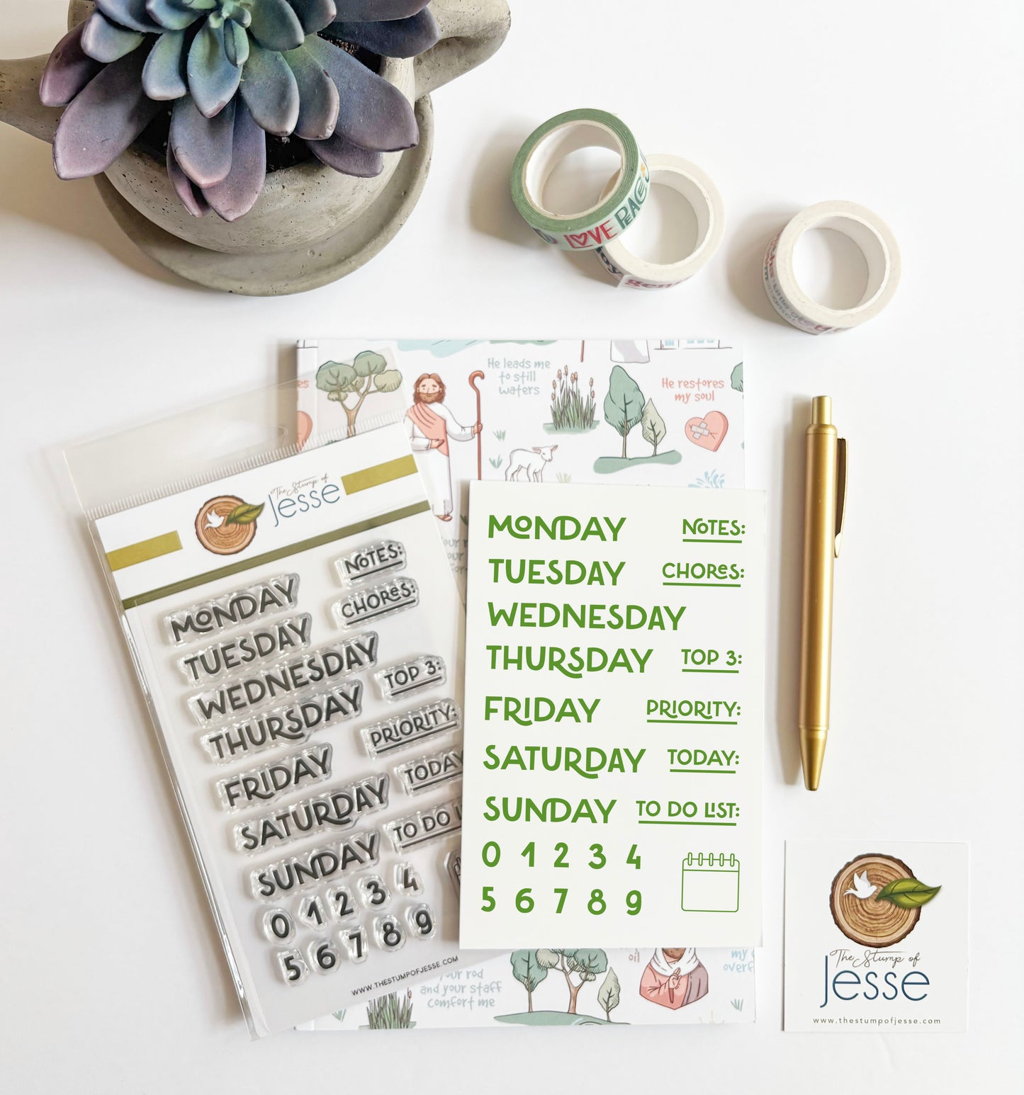 Days of the Week Clear Stamp Set