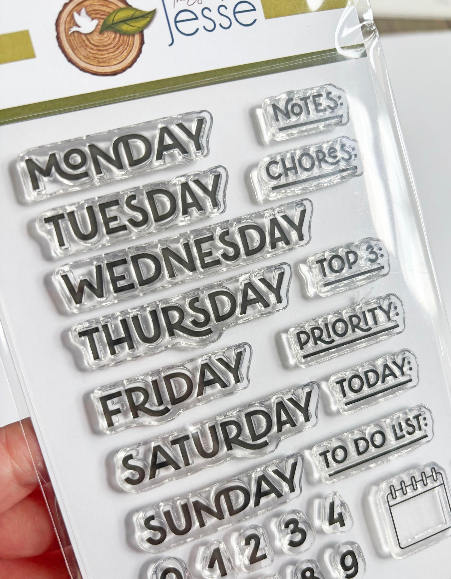 Days of the Week Clear Stamp Set