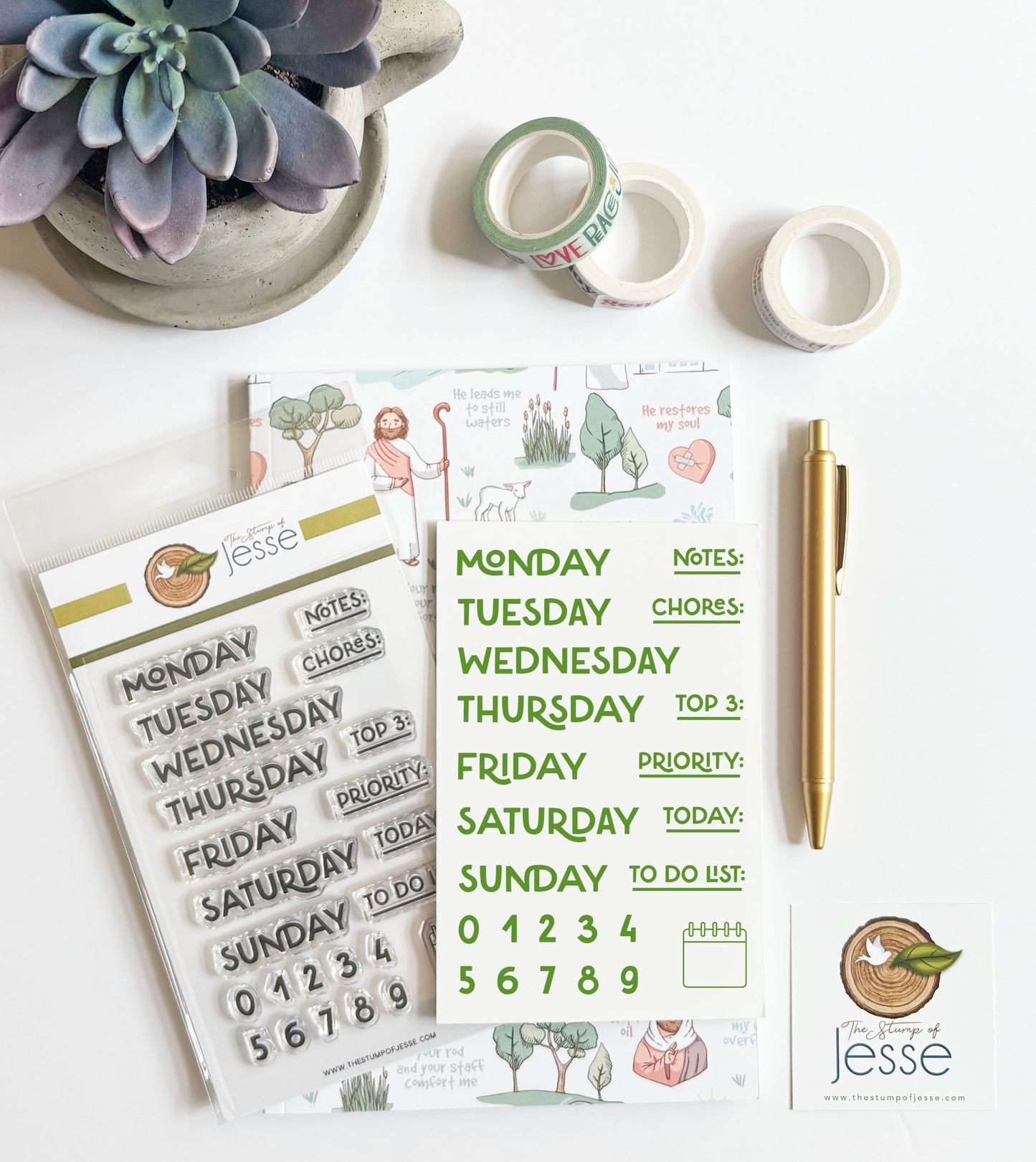 Days of the Week Clear Stamp Set