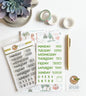 Days of the Week Clear Stamp Set