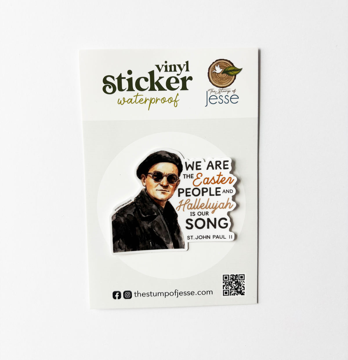 St. John Paul II Sticker | We are the Easter people