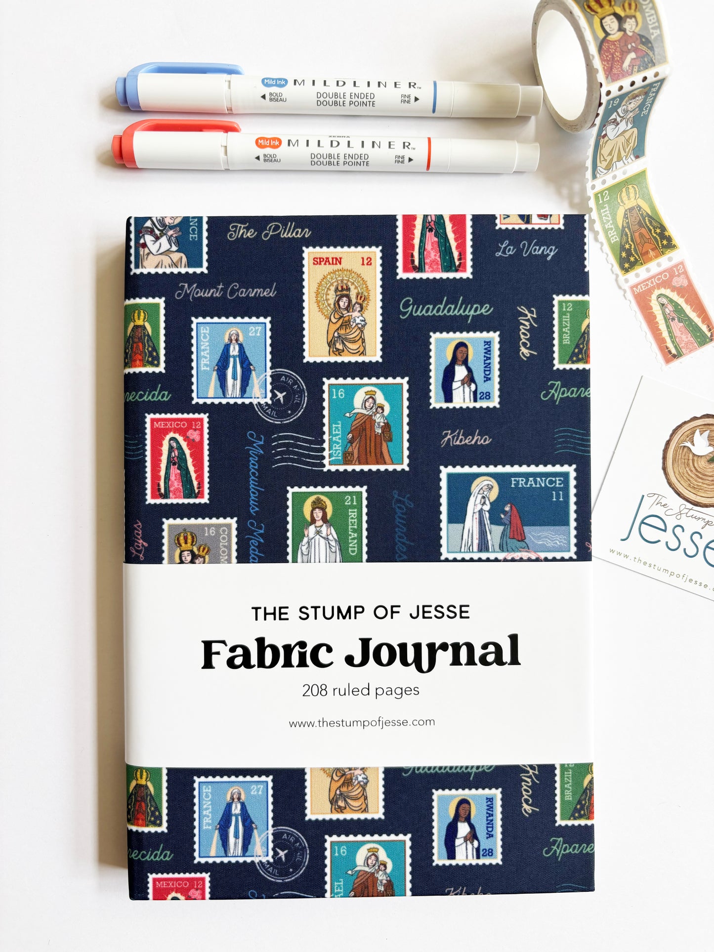 Ave Maria Post FABRIC Hardcover journal