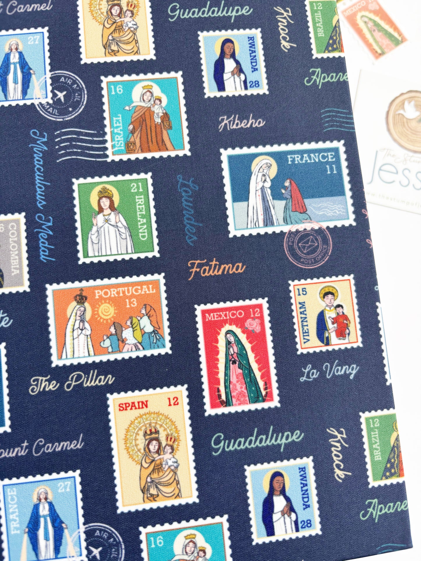 Ave Maria Post FABRIC Hardcover journal
