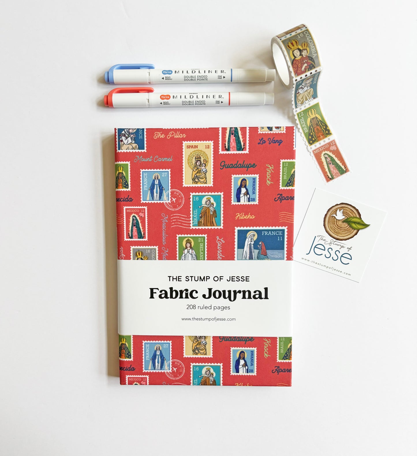 Ave Maria Post FABRIC Hardcover journal