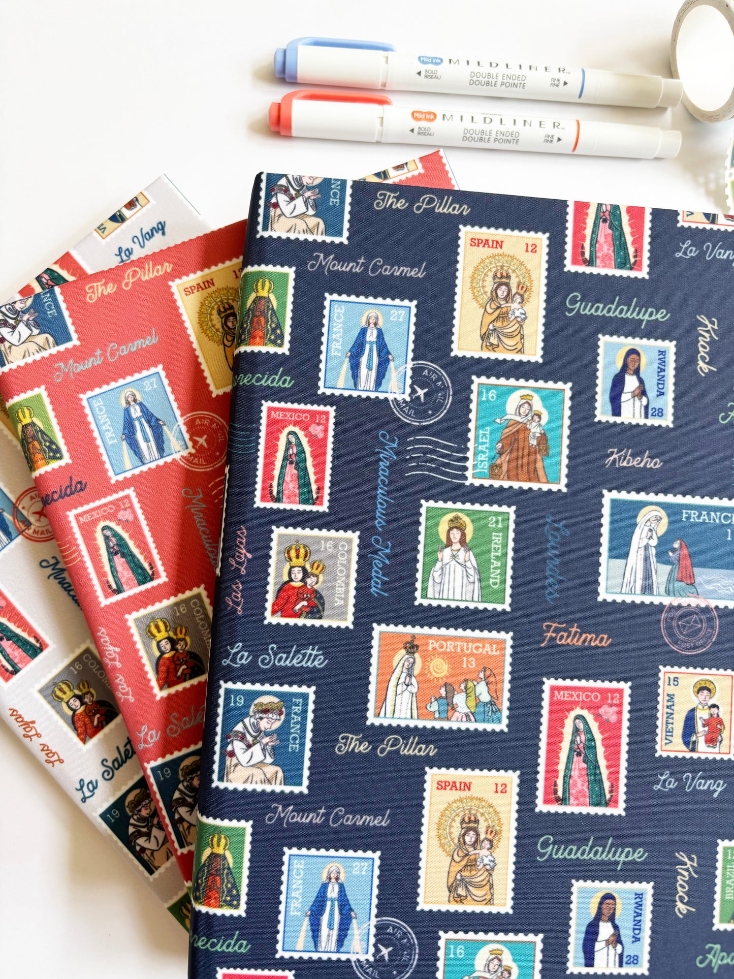 Ave Maria Post FABRIC Hardcover journal