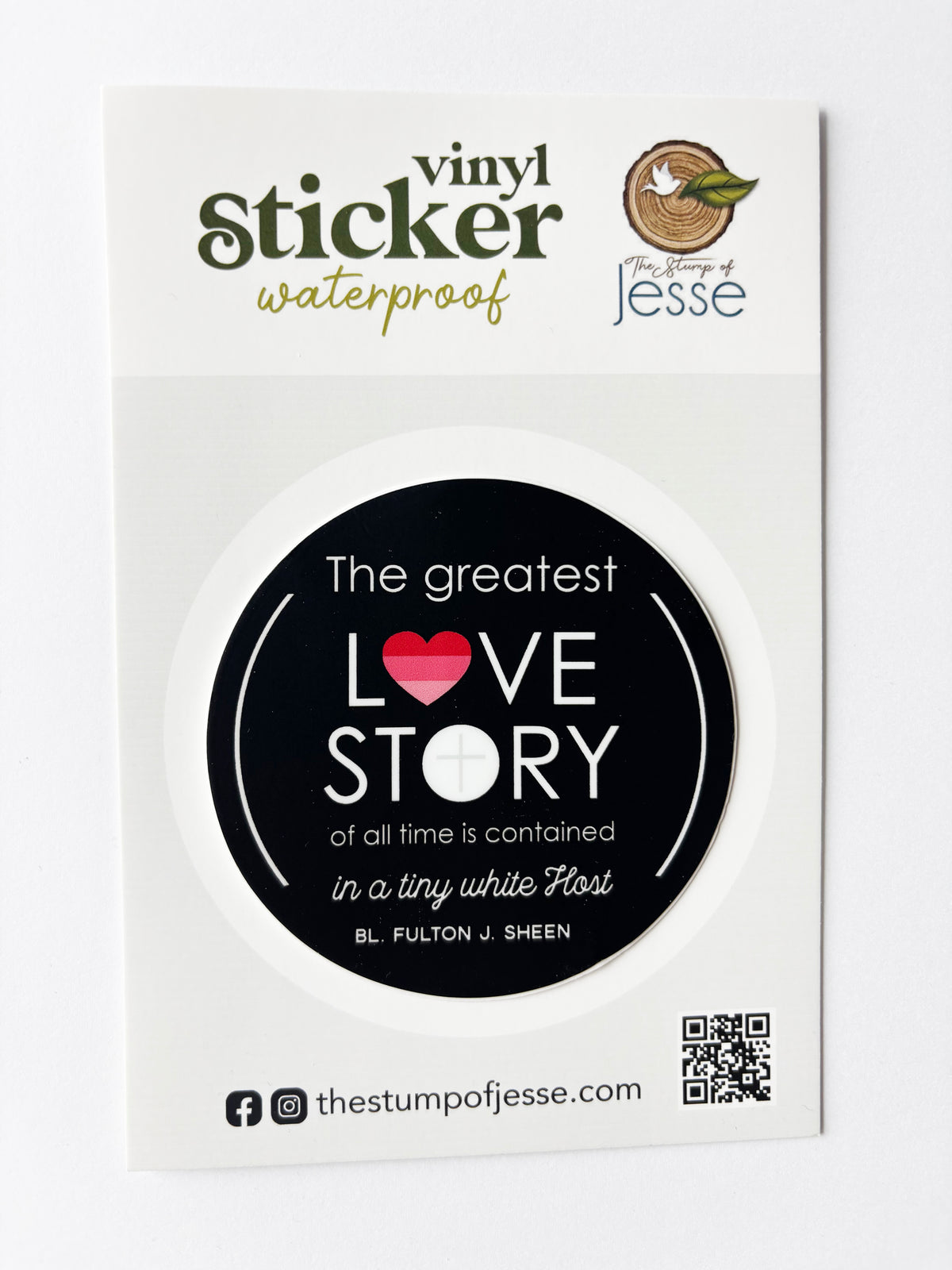 Bl. Fulton Sheen Sticker | The Eucharist