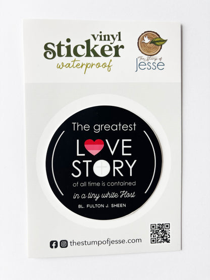 Bl. Fulton Sheen Sticker | The Eucharist