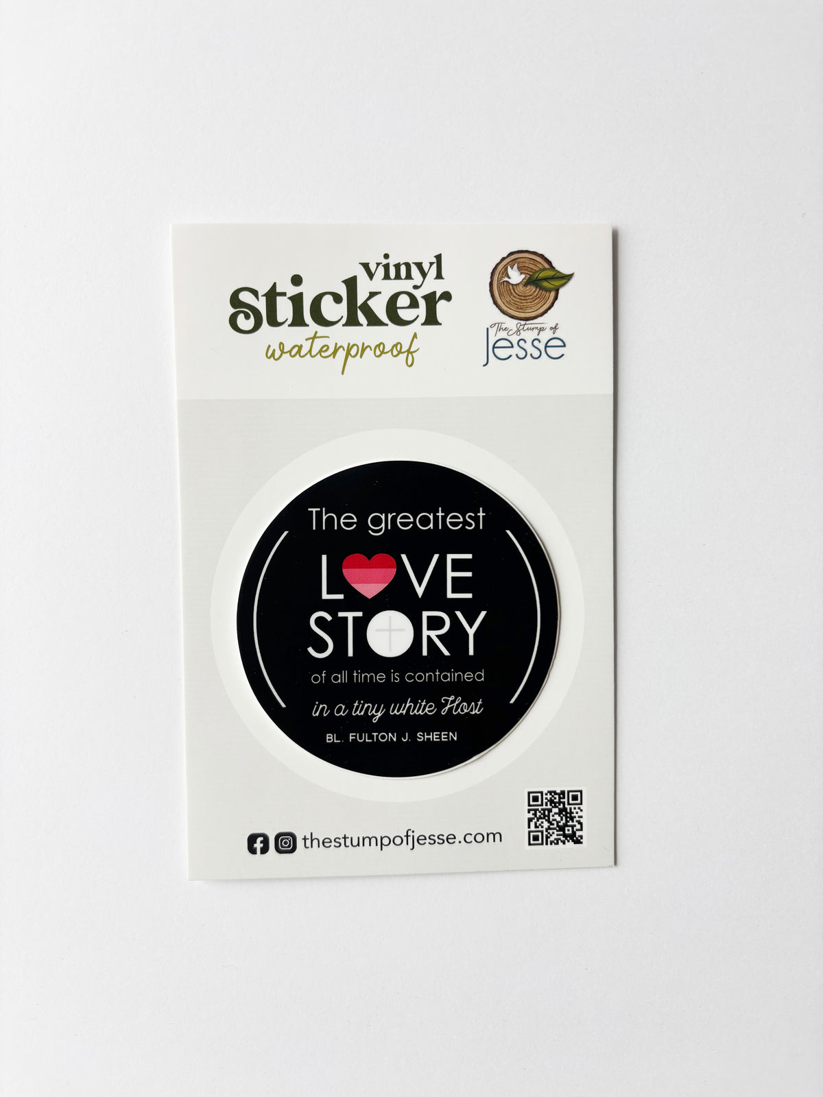Bl. Fulton Sheen Sticker | The Eucharist