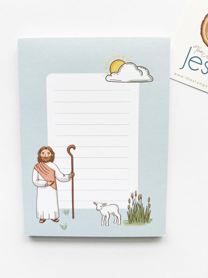 Catholic notepad | The Good Shepherd | Fatima | Guadalupe | Ave Maria Post | Women + Men Saints