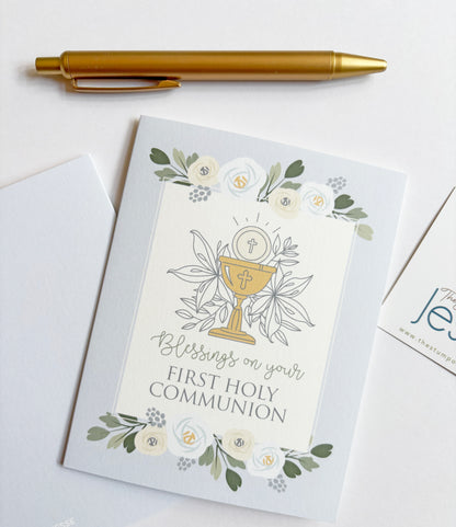 First Holy Communion Greeting Card
