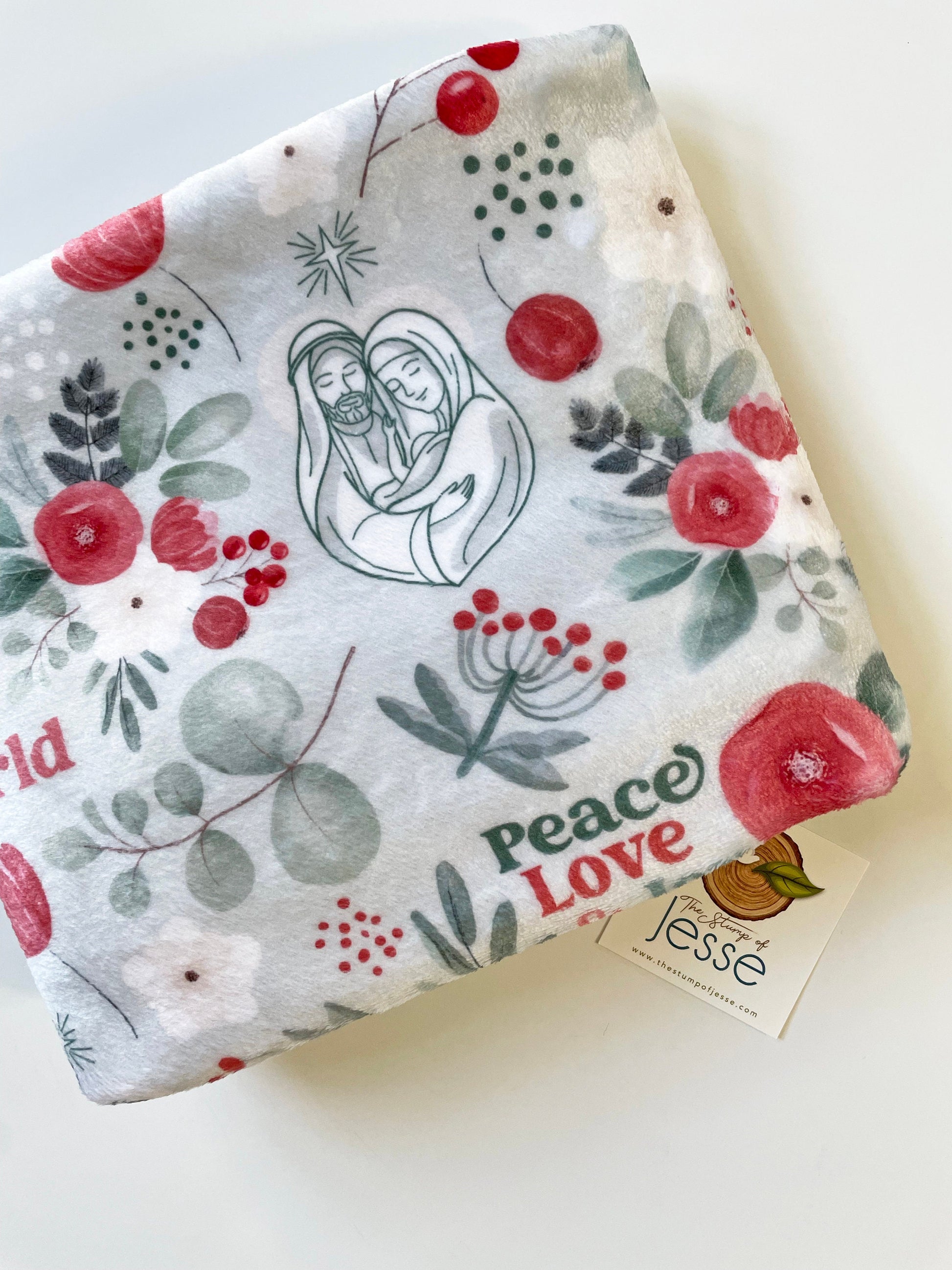 Christmas baby blanket