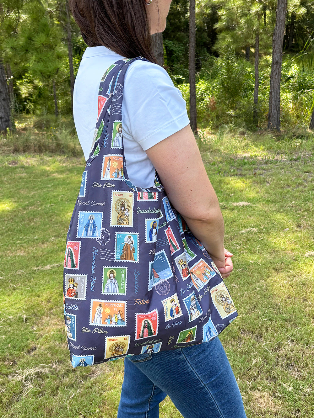 Catholic Nylon Reusable Shopping bag