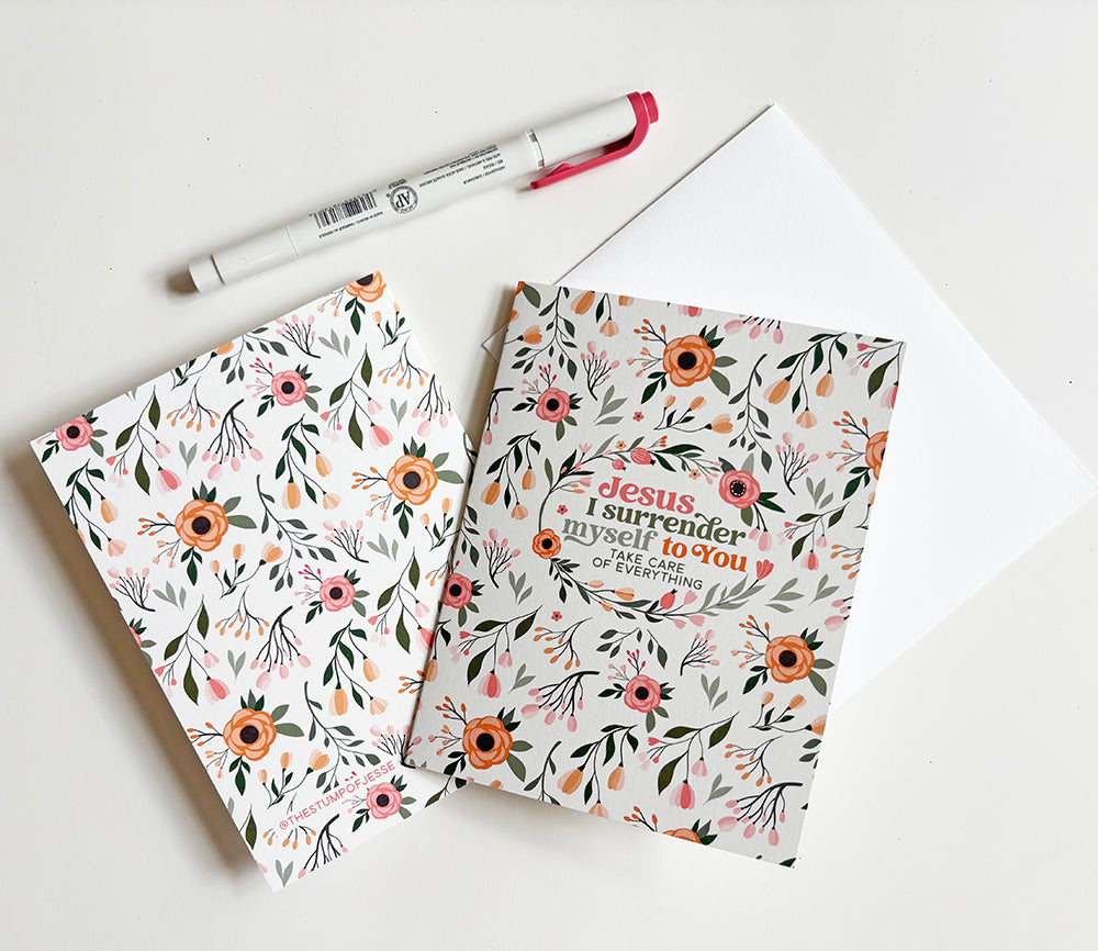 Jesus, I surrender myself to You Greeting Card