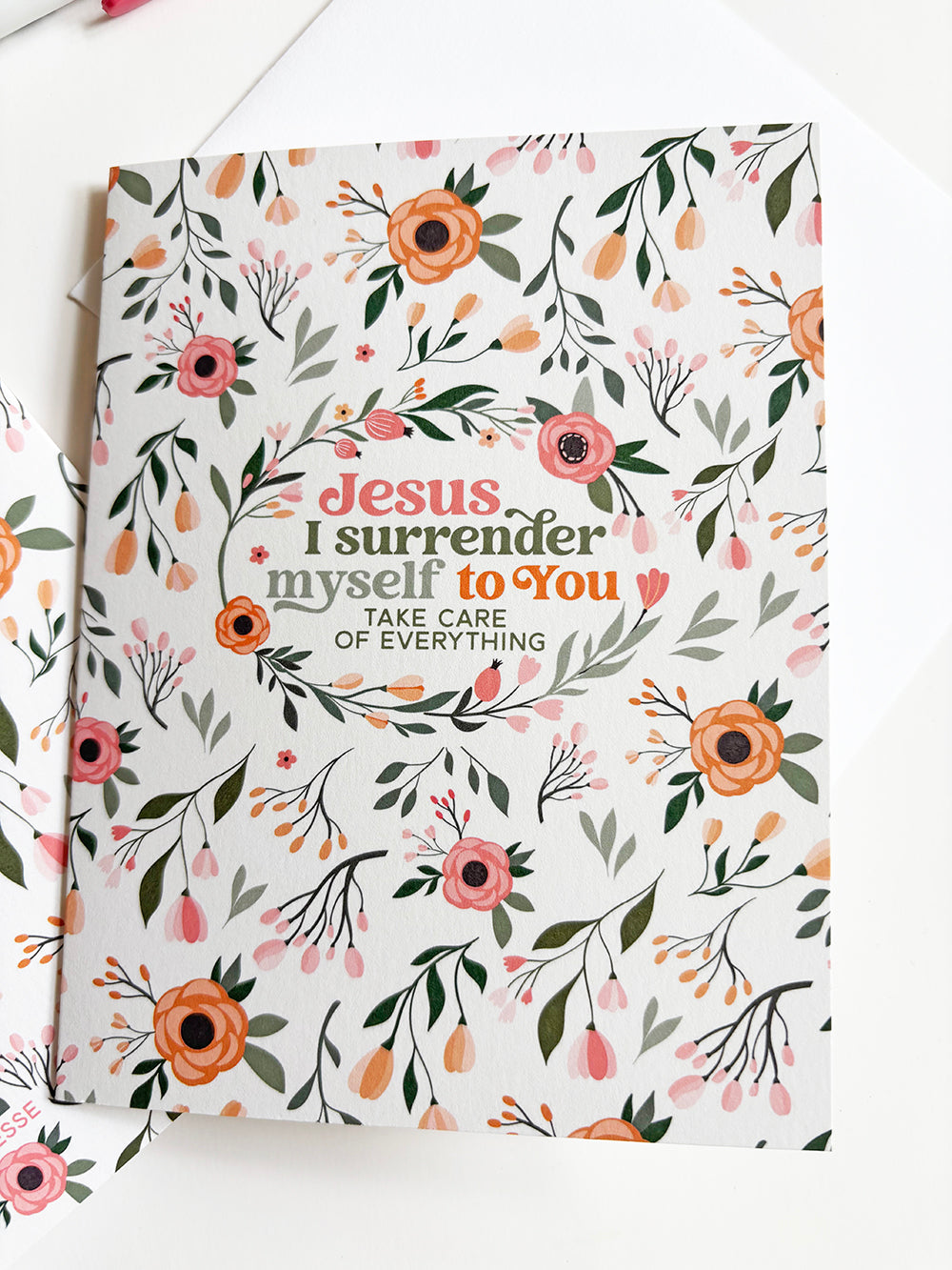 Jesus, I surrender myself to You Greeting Card