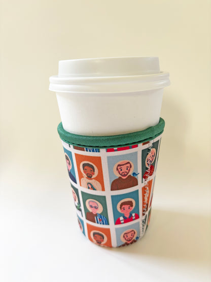 Men Saints Catholic Drink Sleeve | Coffee Cozies | Gift for Catholic