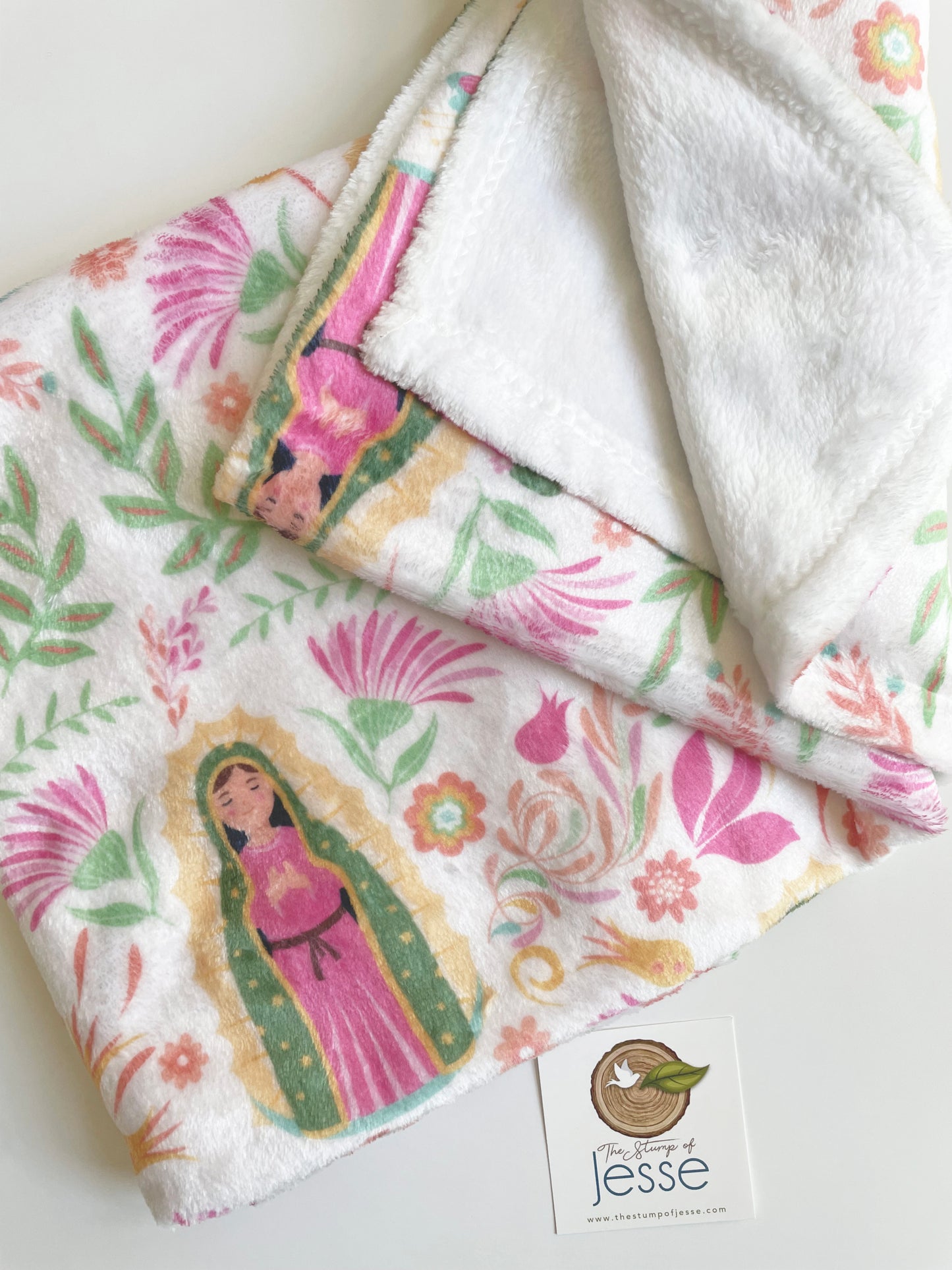 Our Lady of Guadalupe Velveteen Blanket