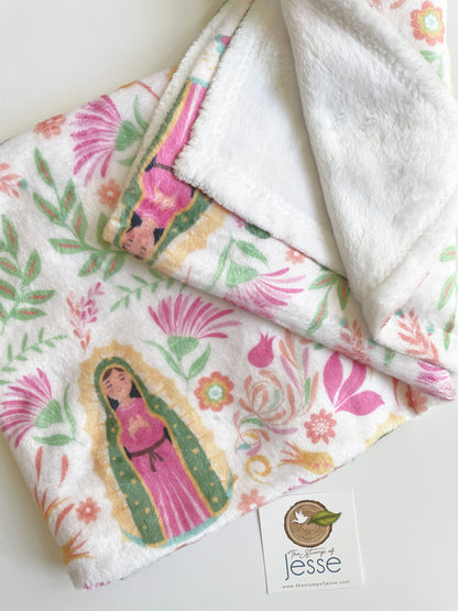 Our Lady of Guadalupe Velveteen Blanket