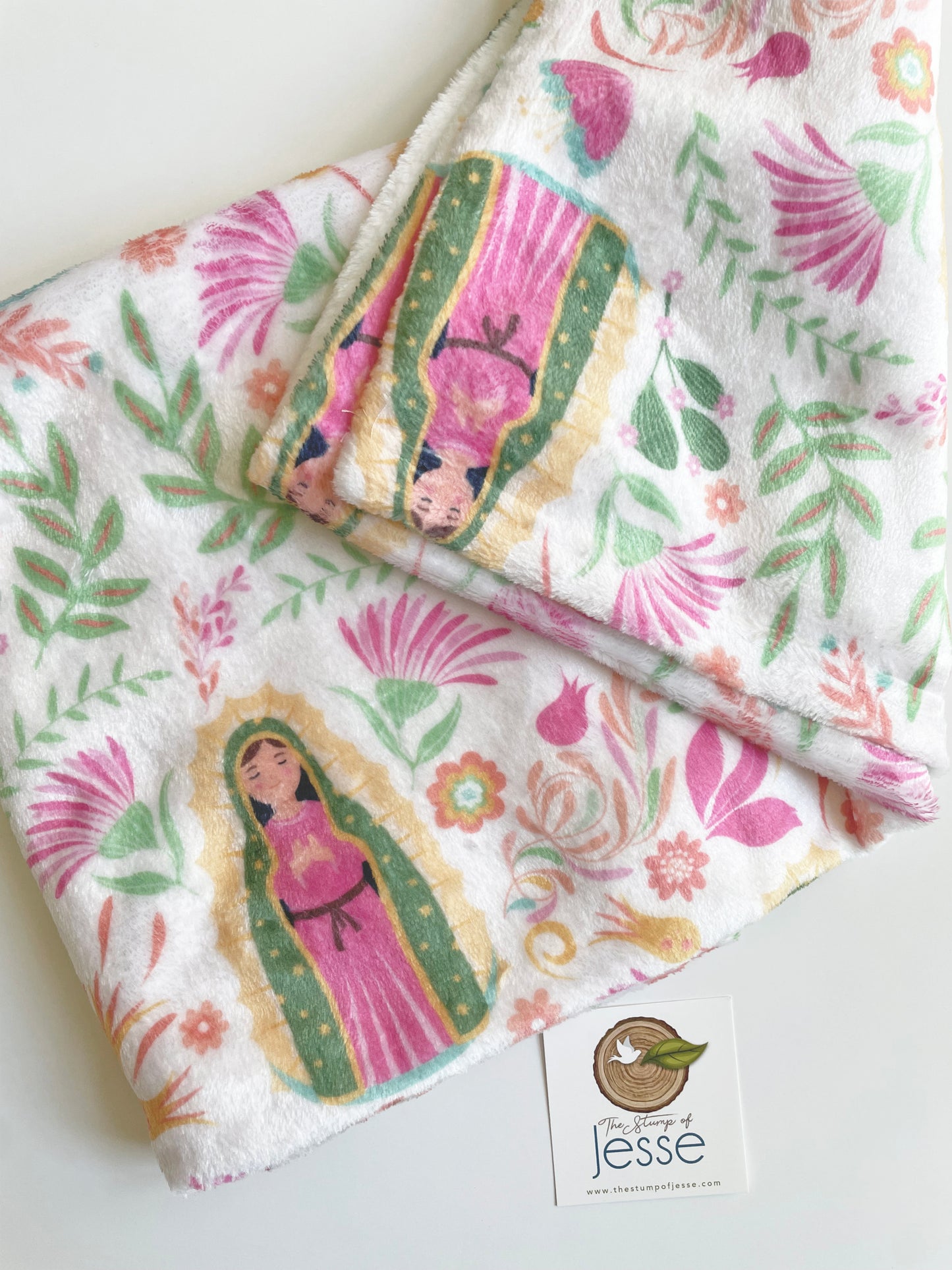 Our Lady of Guadalupe Velveteen Blanket