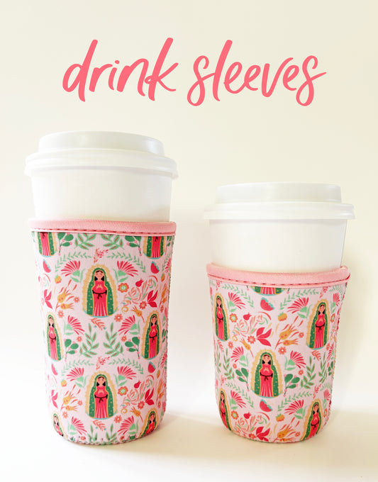 Our Lady of Guadalupe Drink Sleeve | Coffee Cozies | Gift for Catholic