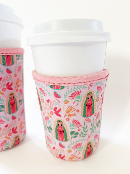 Our Lady of Guadalupe Drink Sleeve | Coffee Cozies | Gift for Catholic
