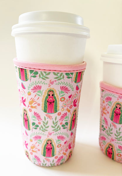 Our Lady of Guadalupe Drink Sleeve | Coffee Cozies | Gift for Catholic